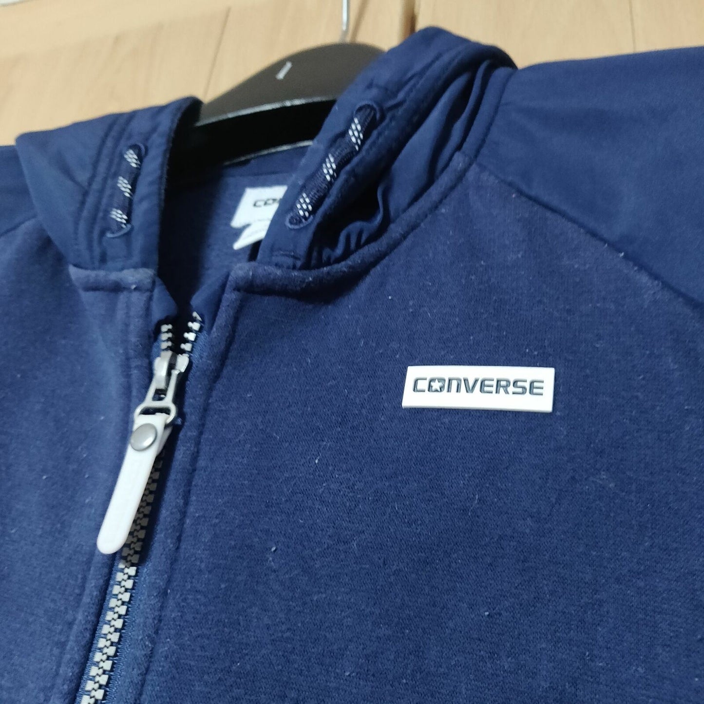 Converse Blue Full Zip Hoodie Pullover Men Size Large