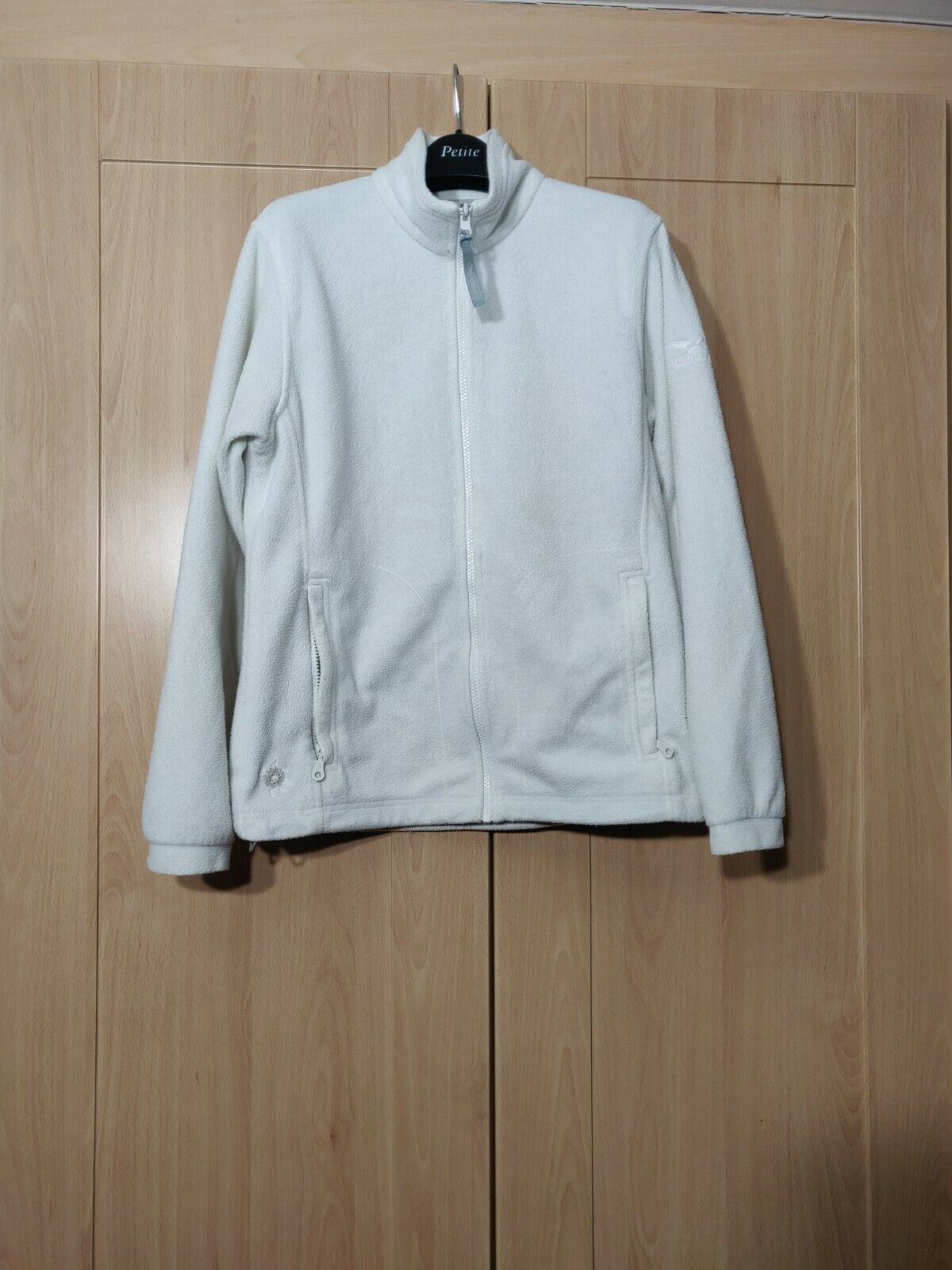 SALEWA Alpine Experience White Full Zip Fleece Jacket Women Size UK 12