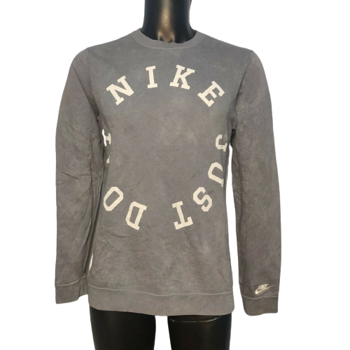 Nike Blue Sweatshirt Nike Just Do It Round Logo Men Size Small