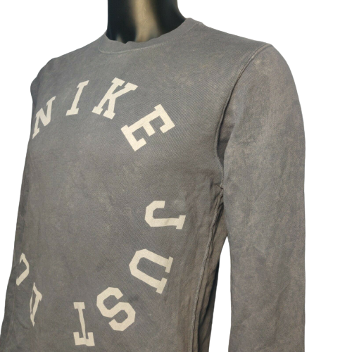 Nike Blue Sweatshirt Nike Just Do It Round Logo Men Size Small