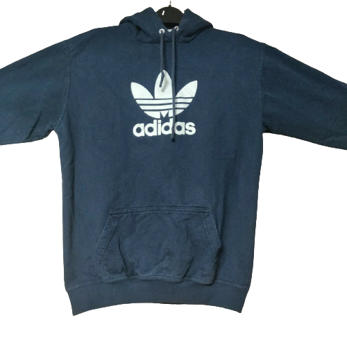 Adidas Navy Pullover Hoodie Women Size Large