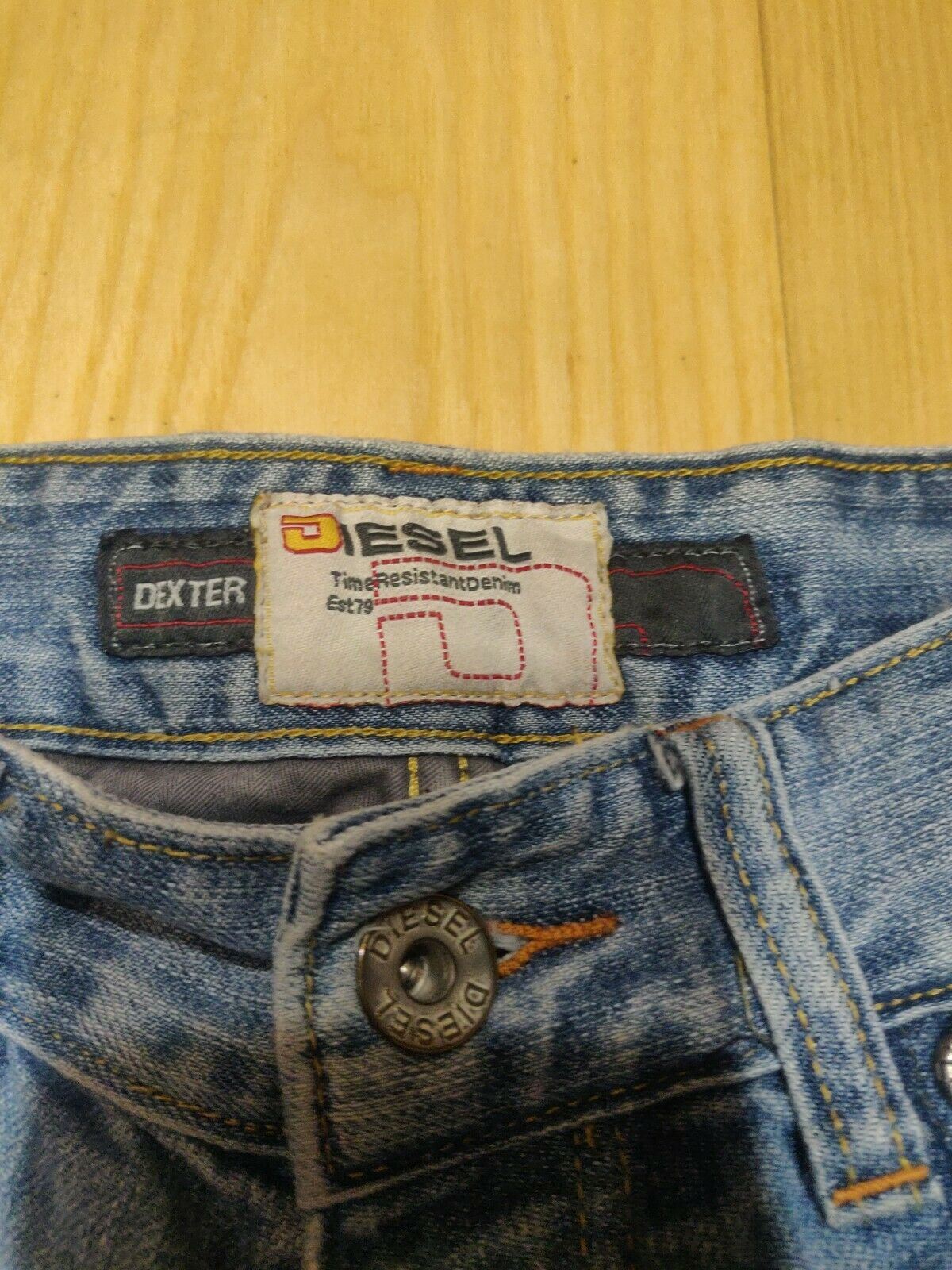 Diesel Vintage Light Blue Denim Jeans 1979 Size 32W/32L