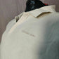 Calvin Klein Jeans White Polo Shirt 1/4 Button Men Size Large