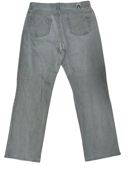 Alberto Grey Cotelé Stretch Jeans Men Size 52  W36/L32