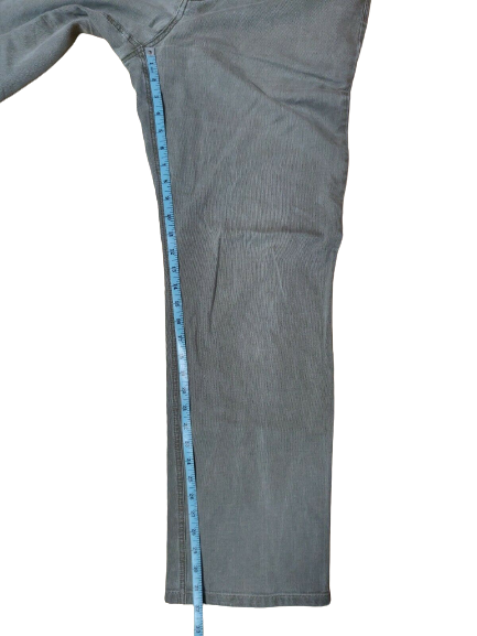 Alberto Grey Cotelé Stretch Jeans Men Size 52  W36/L32