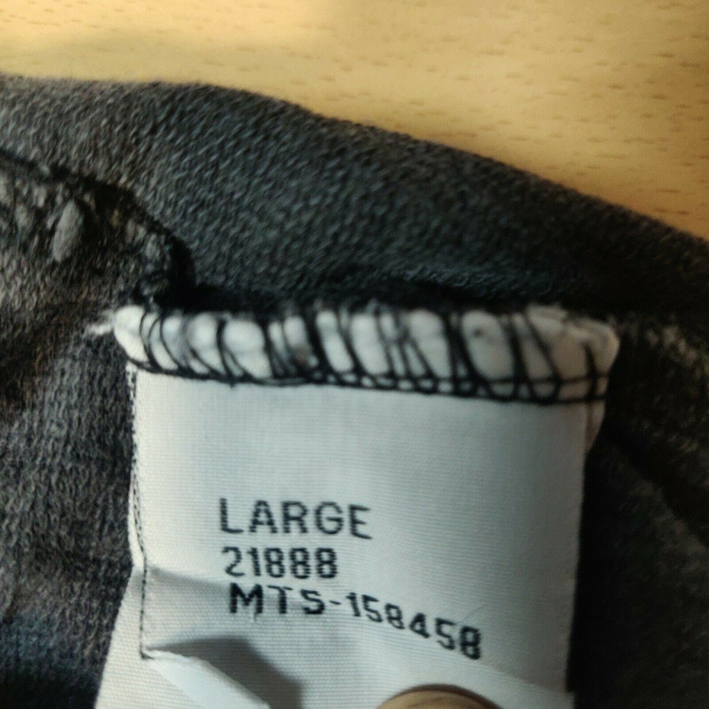 Raw Edge Advanced Grey T-shirt Short Sleeve Men Size Large