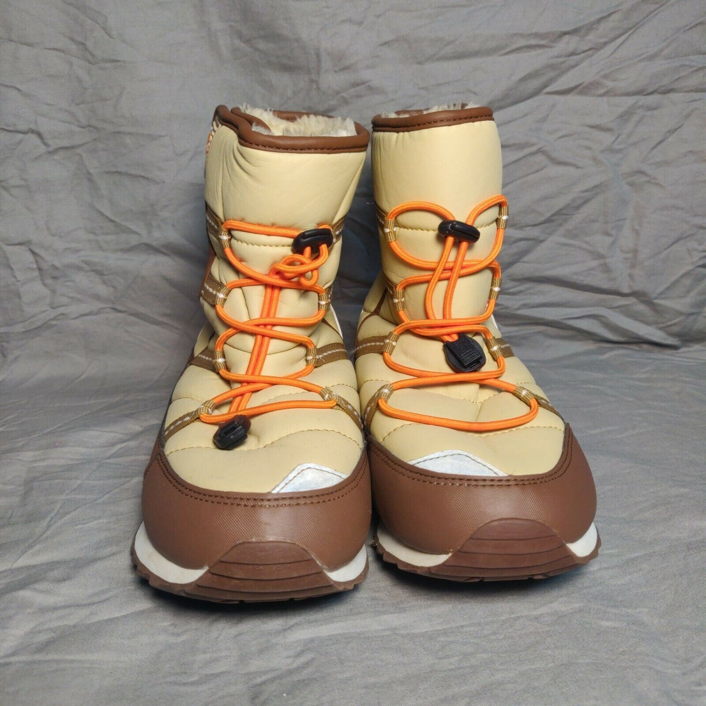 Skechers Beige Snow Winter Boots Kids Boys Girls Size UK 2