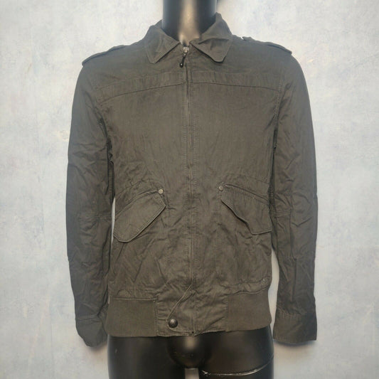 Levi's Strauss Black Bomber Jacket Full Zip Men Size Small