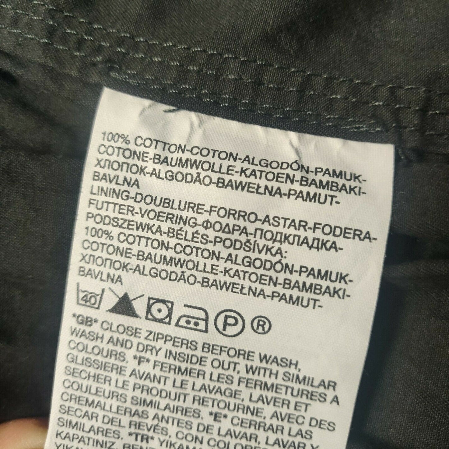 Levi's Strauss Black Bomber Jacket Full Zip Men Size Small