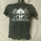 Roma Gladiator Black T-shirt Short Sleeve Men Size Medium