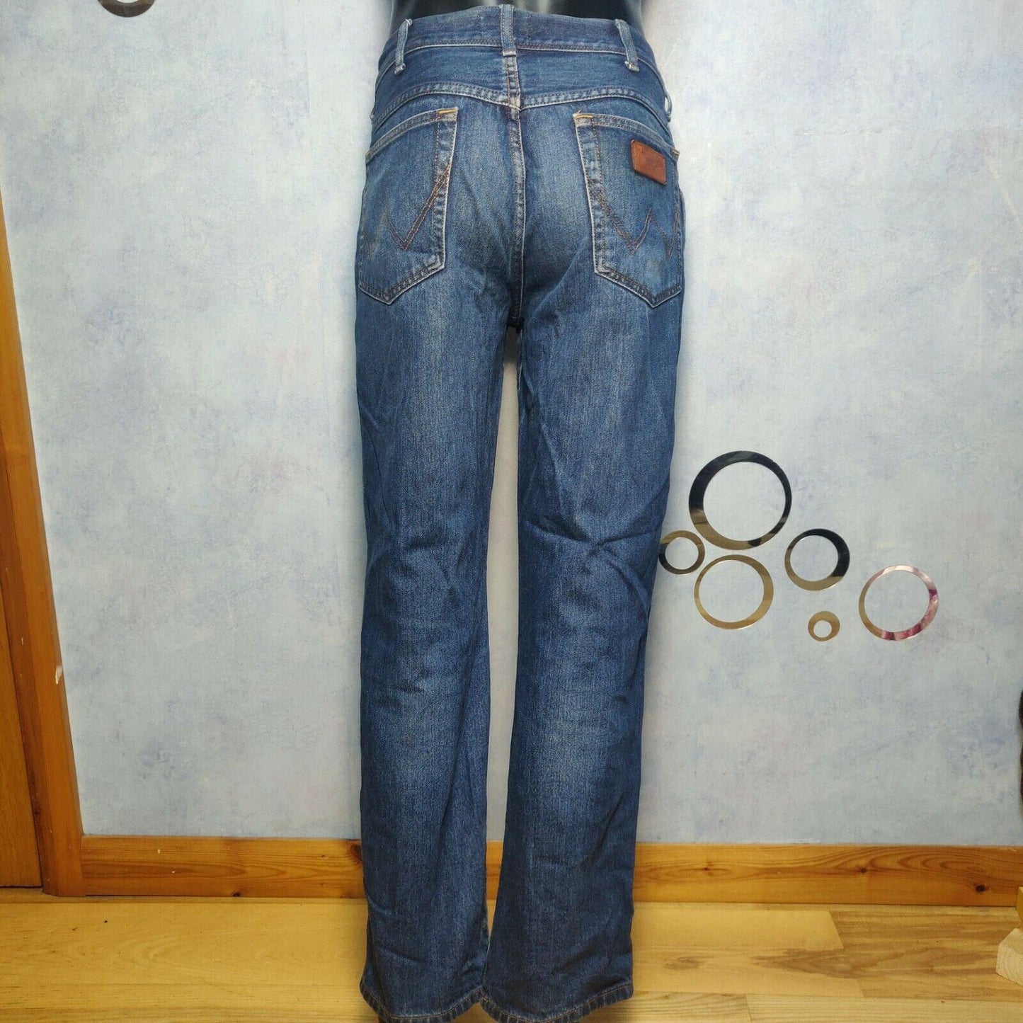 Wrangler Texas Blue Tapered Jeans Regular Fit Men Size 36W/30L