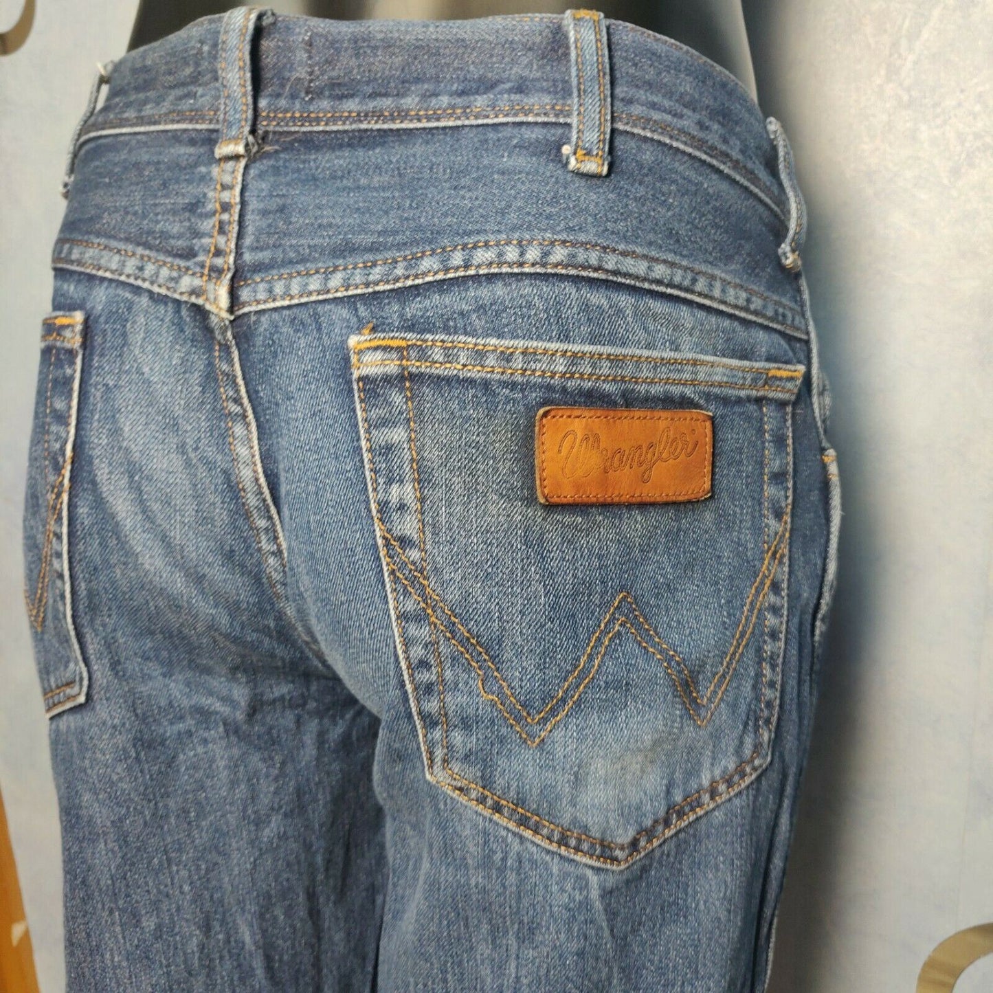 Wrangler Texas Blue Tapered Jeans Regular Fit Men Size 36W/30L