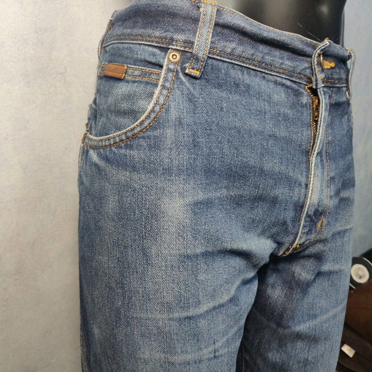 Wrangler Texas Blue Tapered Jeans Regular Fit Men Size 36W/30L