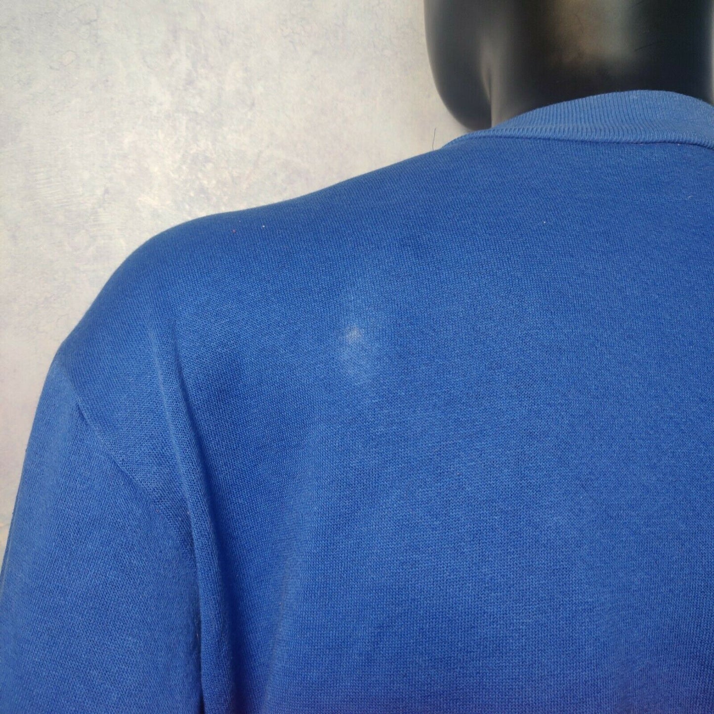 Nutmeg Mills Vintage Blue Red Kansas Sweatshirt Made In USA Men Size XL