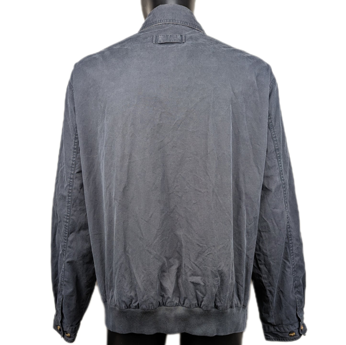 Tommy Hilfiger Navy Cotton Bomber Jacket Men Size XL