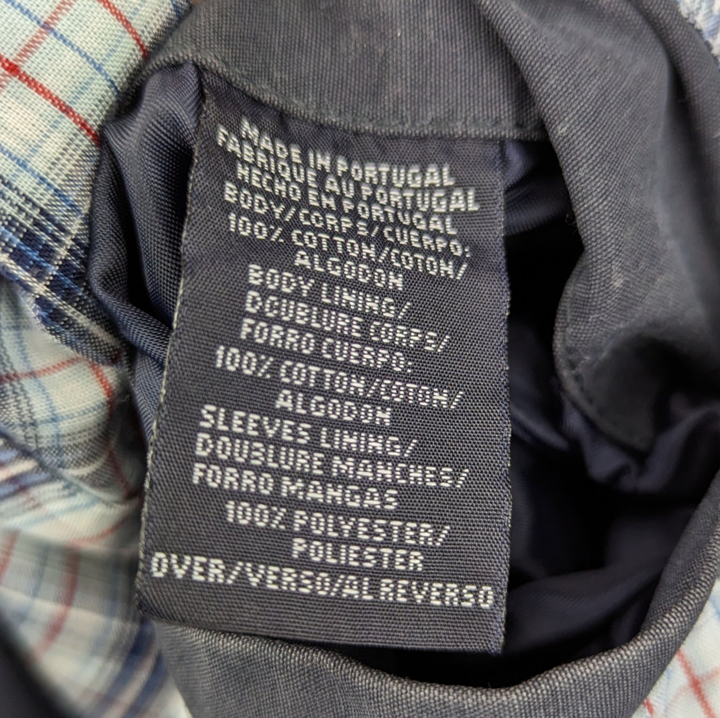 Tommy Hilfiger Navy Cotton Bomber Jacket Men Size XL