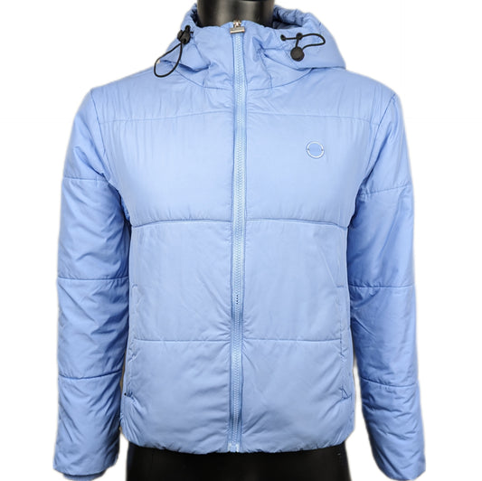 Diesel Light Blue Lightweight Puffer Jacket Women Size Small