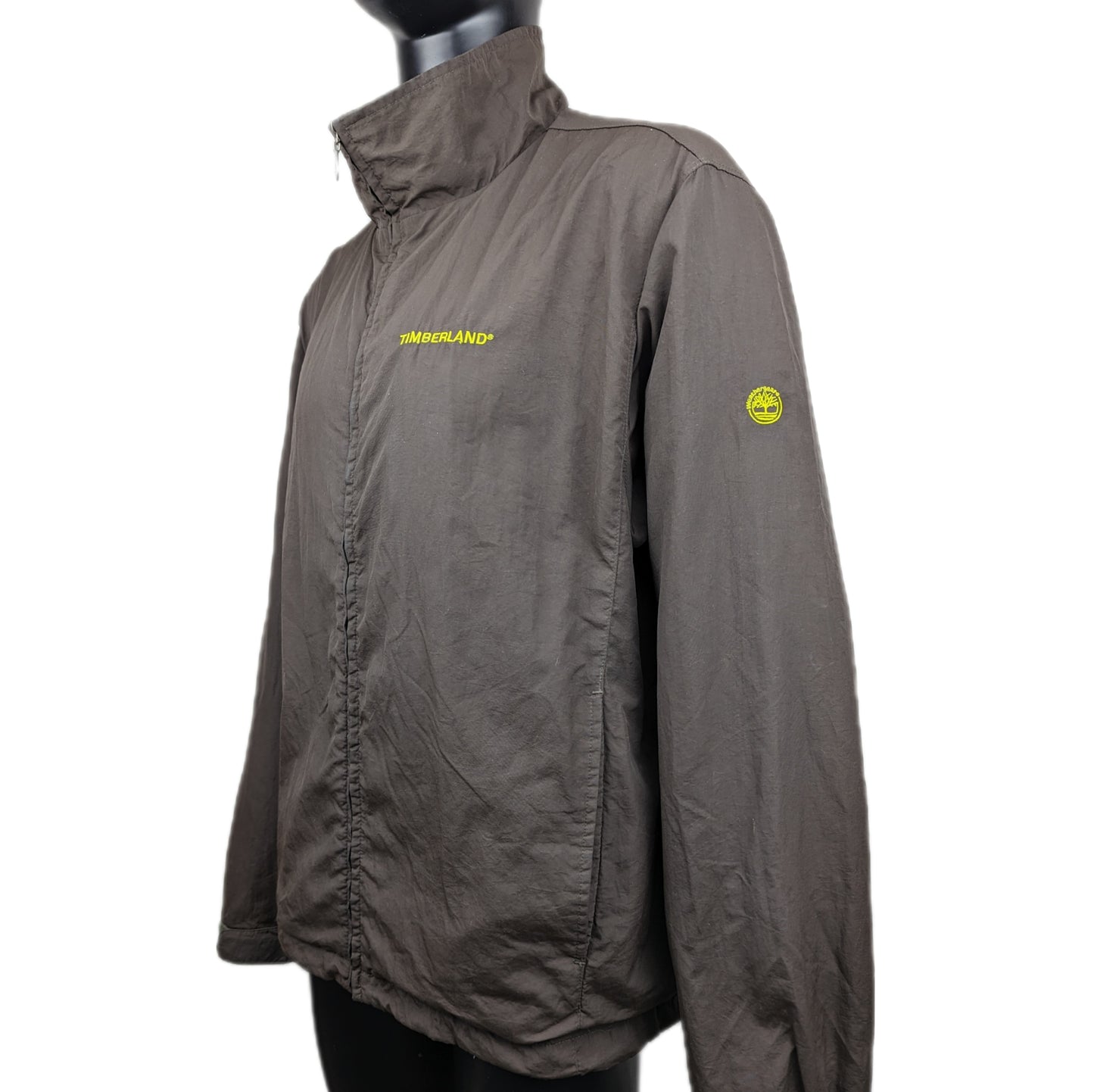 Timberland Weathergear Brown Windbreaker Jacket Men Size Large