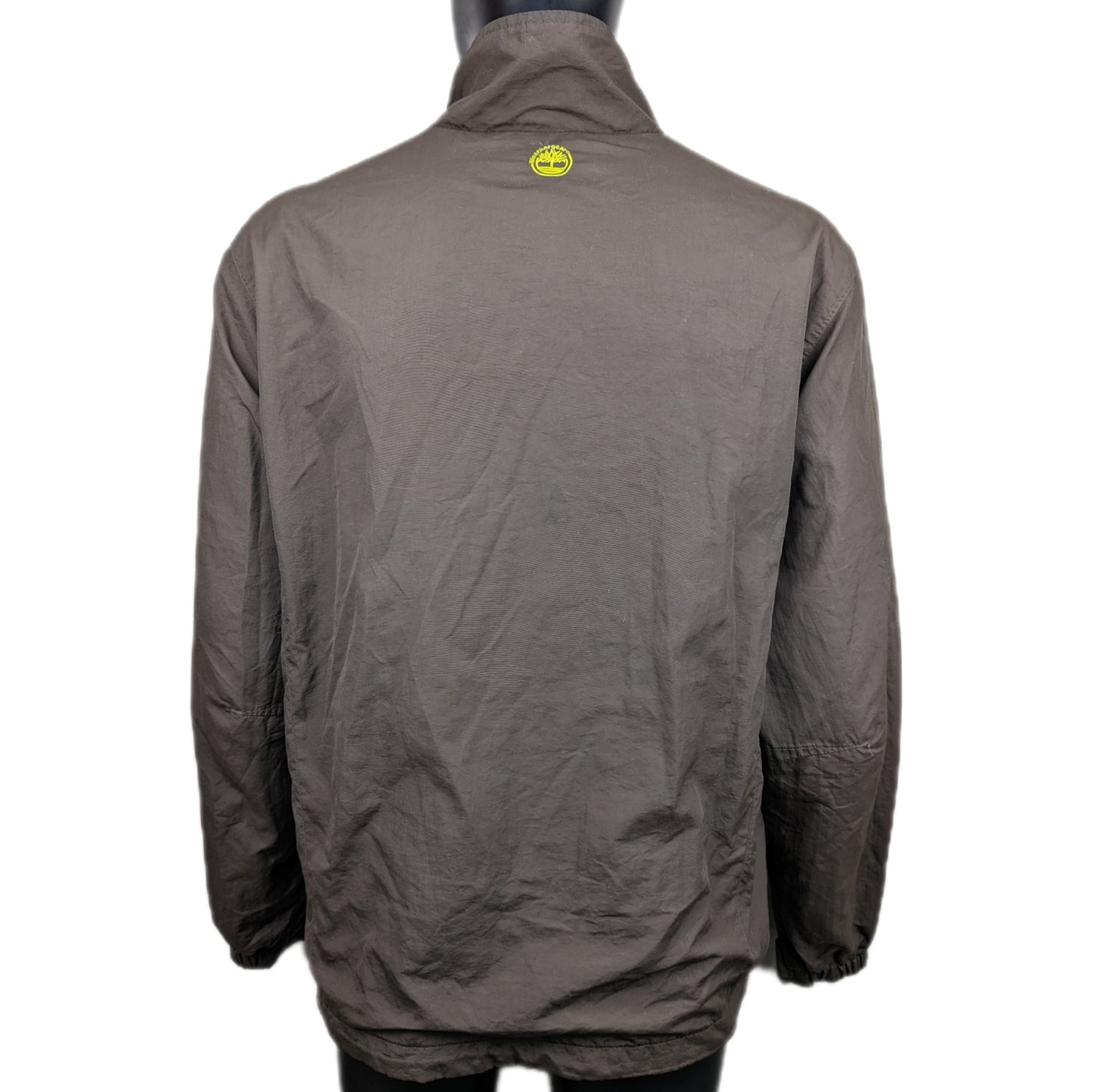 Timberland Weathergear Brown Windbreaker Jacket Men Size Large