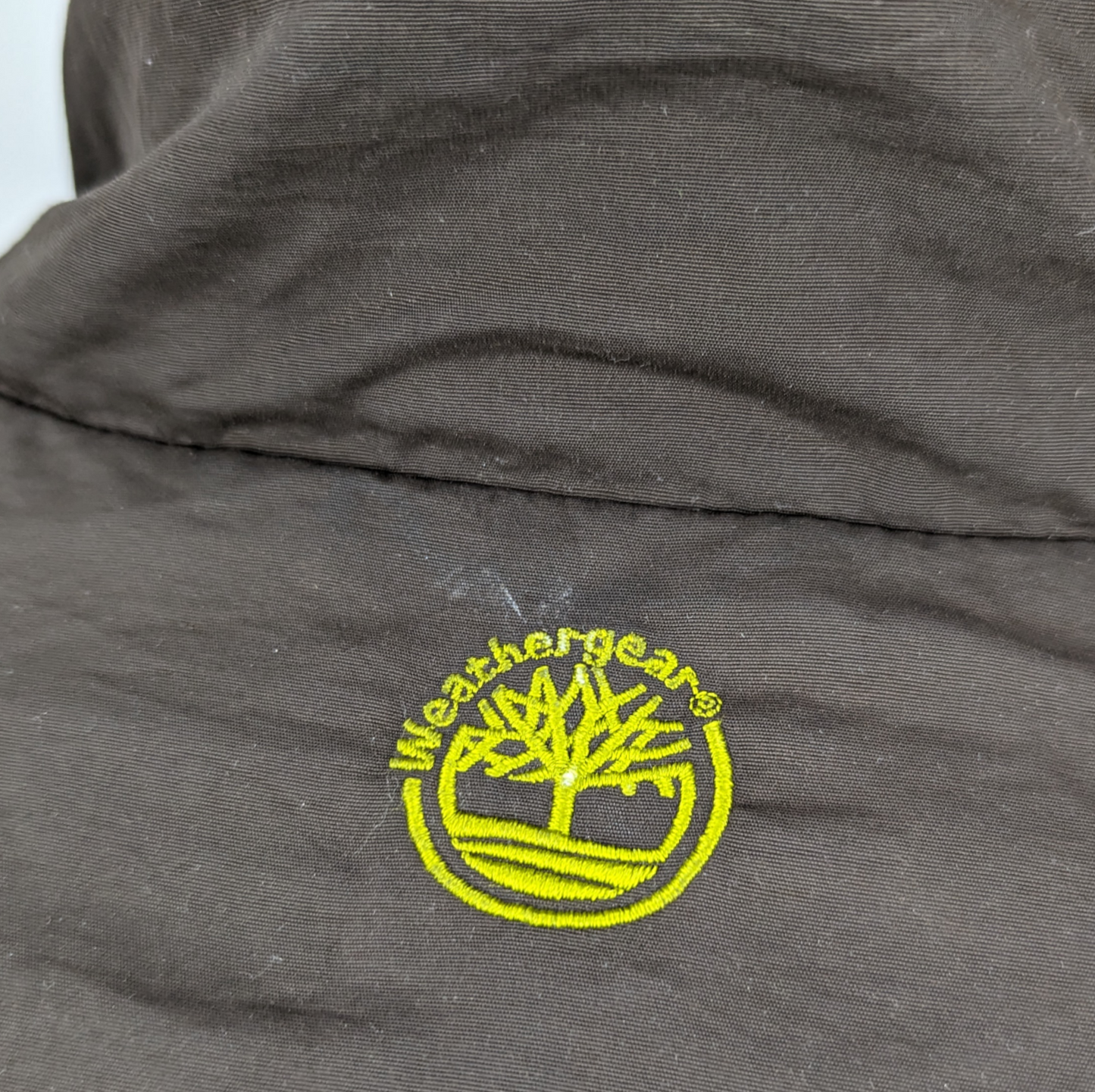 Timberland Weathergear Brown Windbreaker Jacket Men Size Large