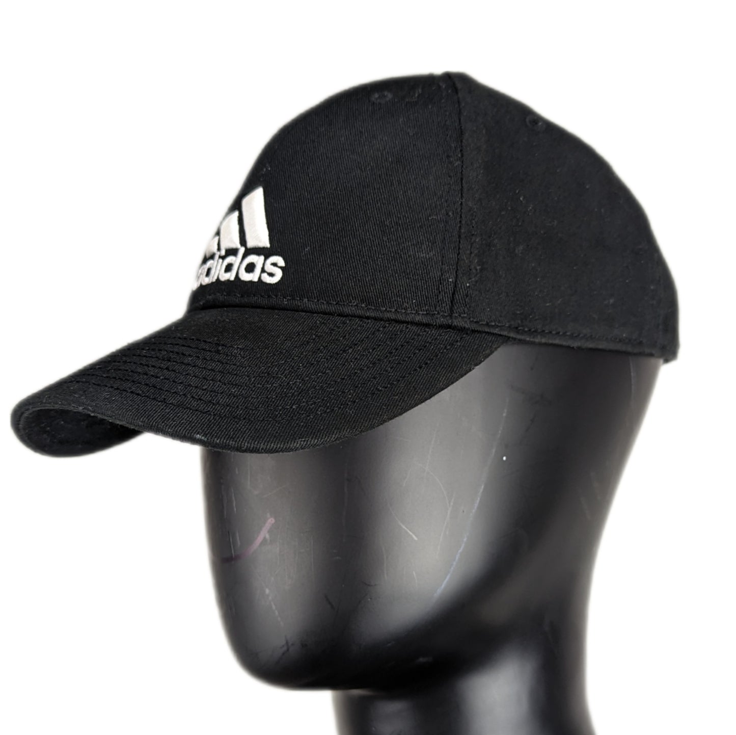 Adidas Black Cotton Baseball Cap Women One Size
