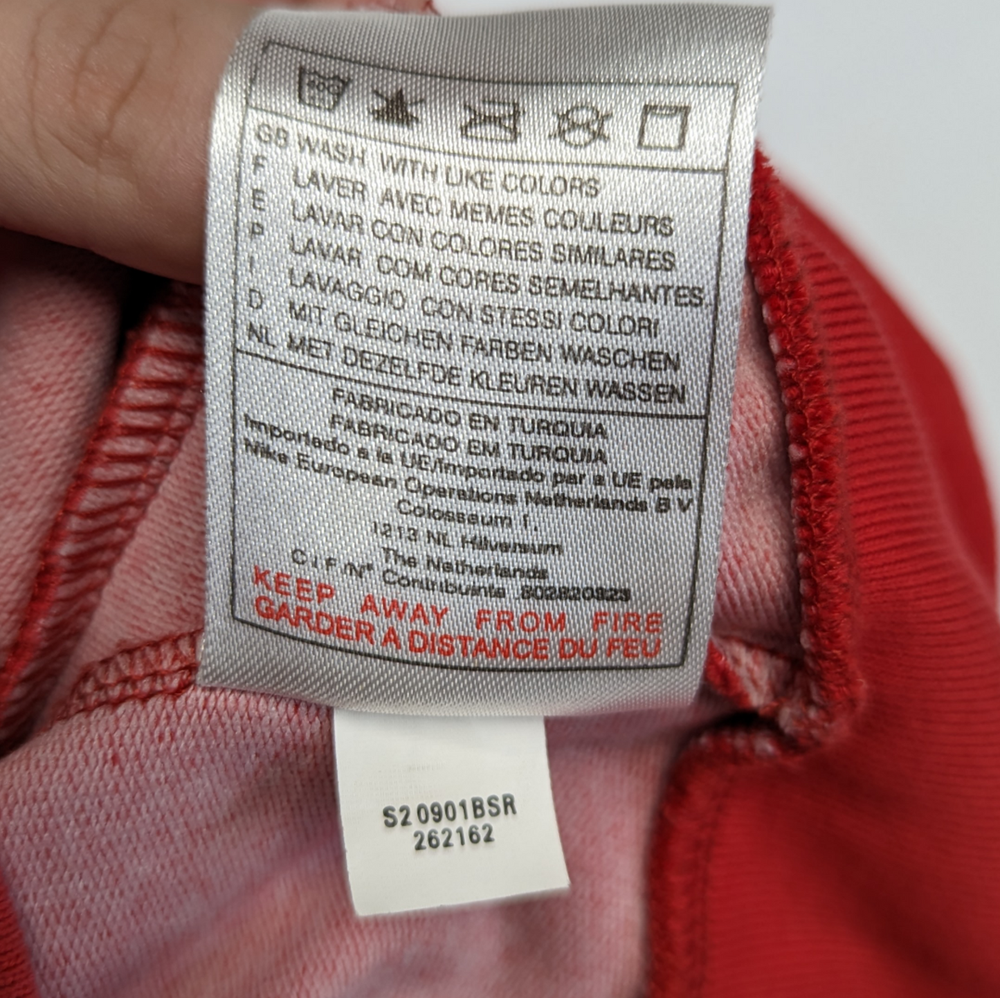 Nike Red Vintage Full Zip Sweatshirt Women Size Large