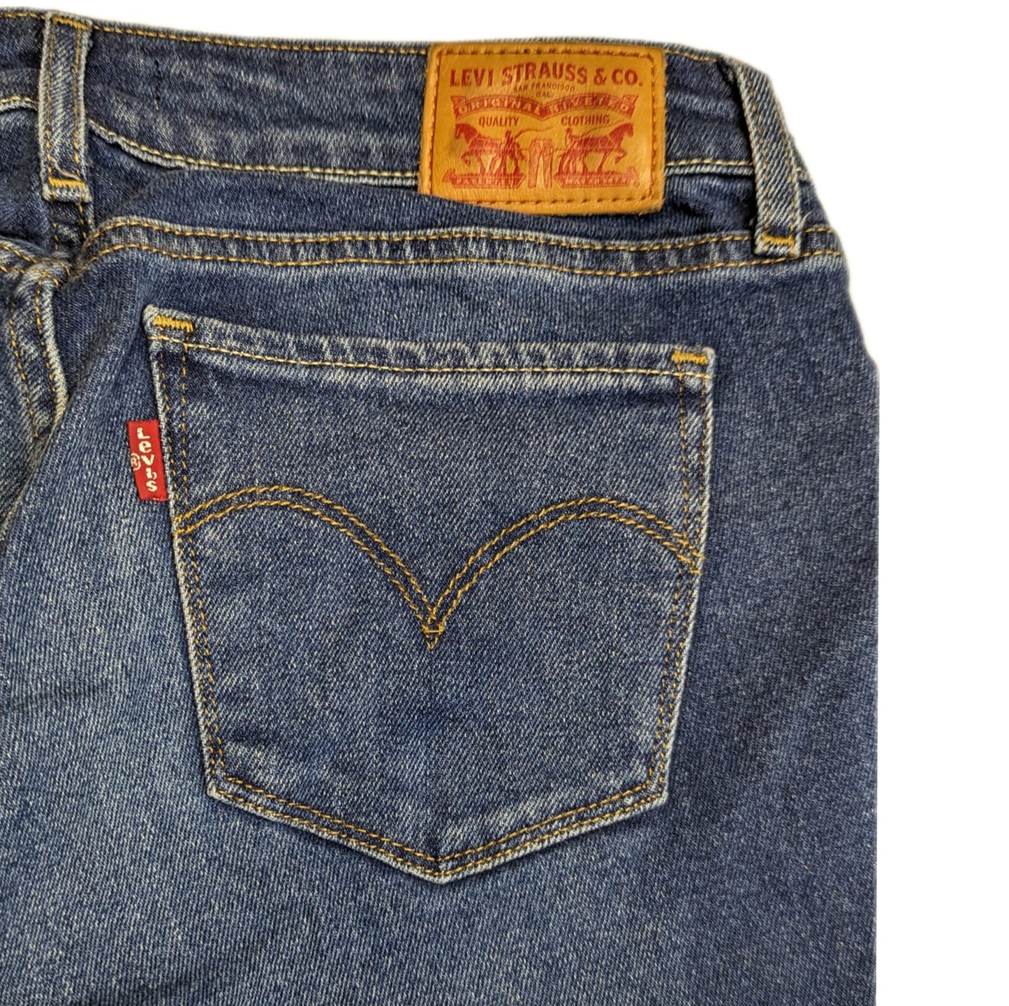 Levi's 711 Skinny Stretch Blue Jeans Women W30/L31