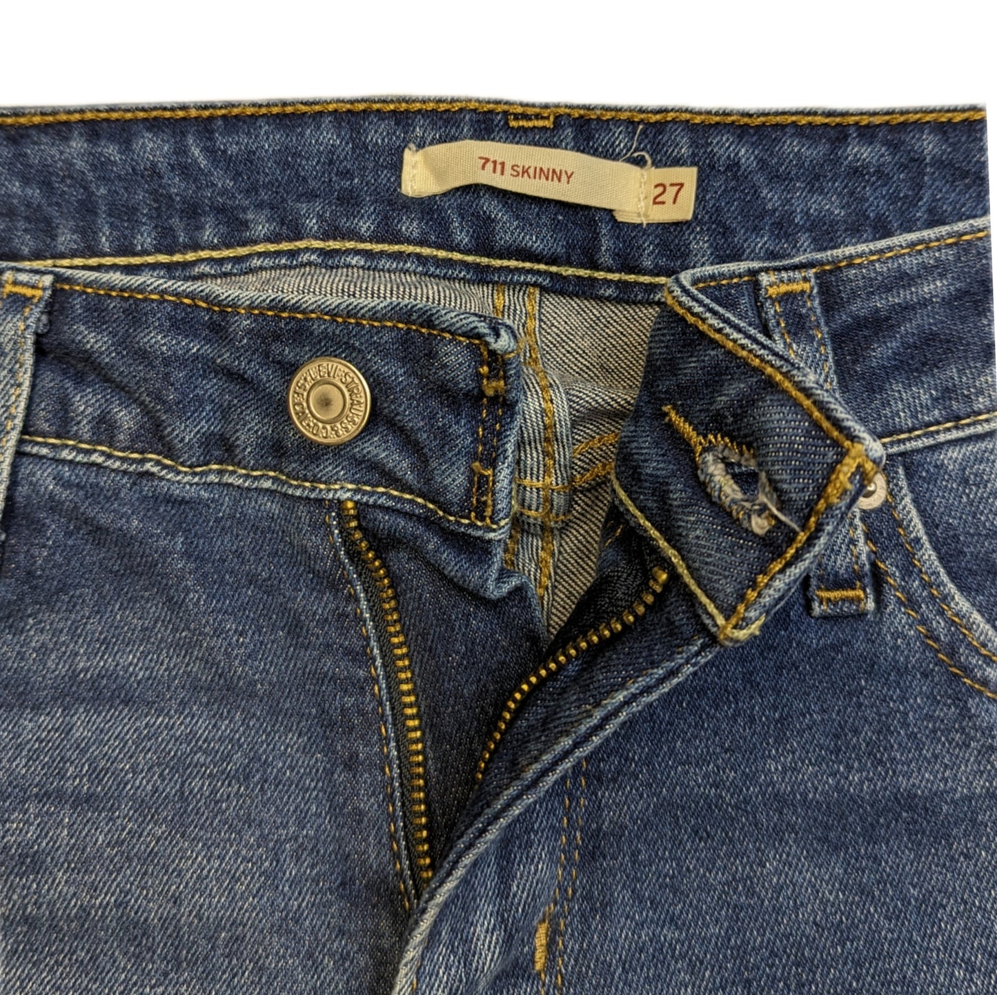 Levi's 711 Skinny Stretch Blue Jeans Women W30/L31