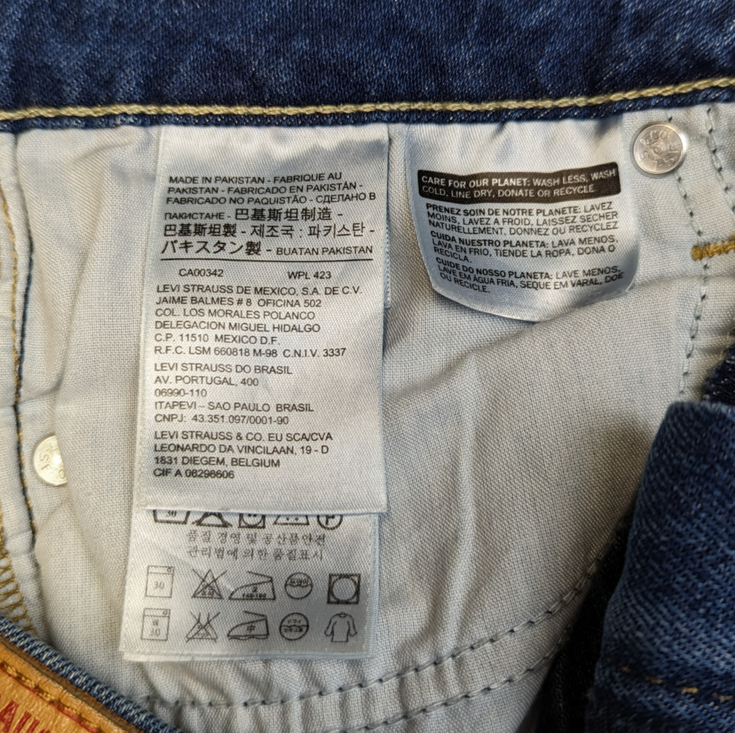 Levi's 711 Skinny Stretch Blue Jeans Women W30/L31