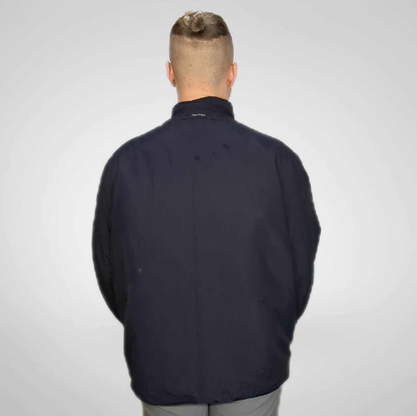 Nautica Vintage NX2000  Navy Bomber Jacket Men Size XL