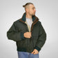 Nautica Green Vintage Duck Down Puffer Jacket Men Size Large