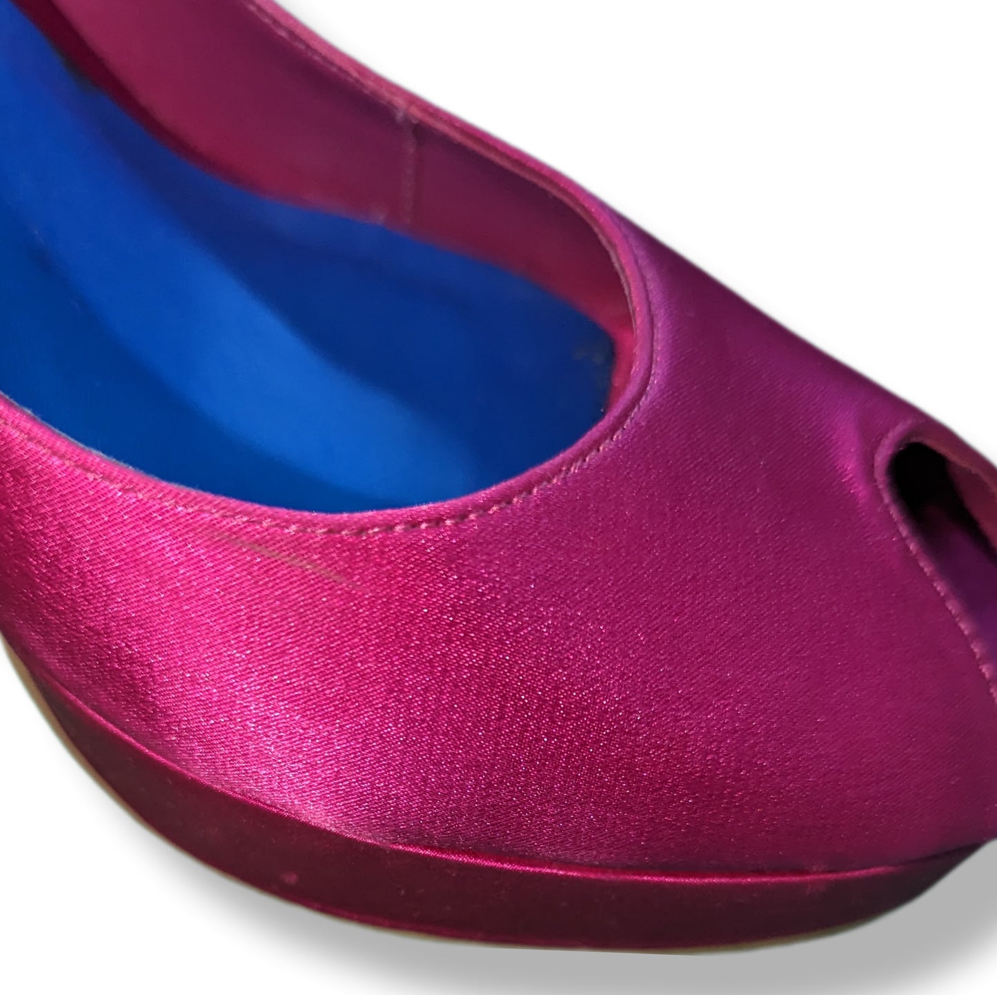 KG Kurt Geiger Pink Peep Toe High Heels Women Size UK 4