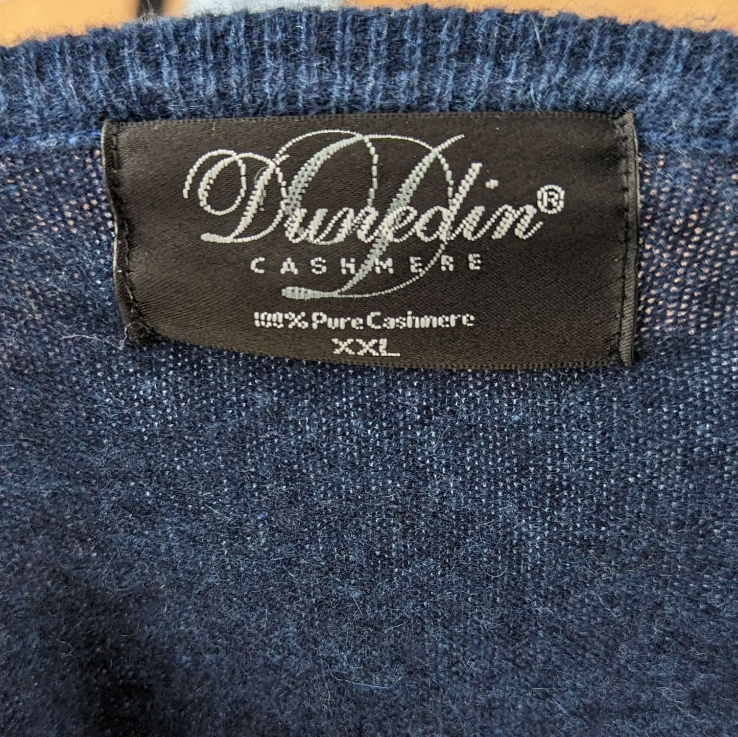 Dunedin Blue 100% Cashmere Crew Neck Sweater Women Size XXL