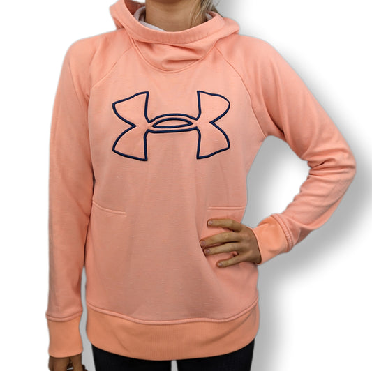 Under Armour Coral Pink Hoodie Women Size Small