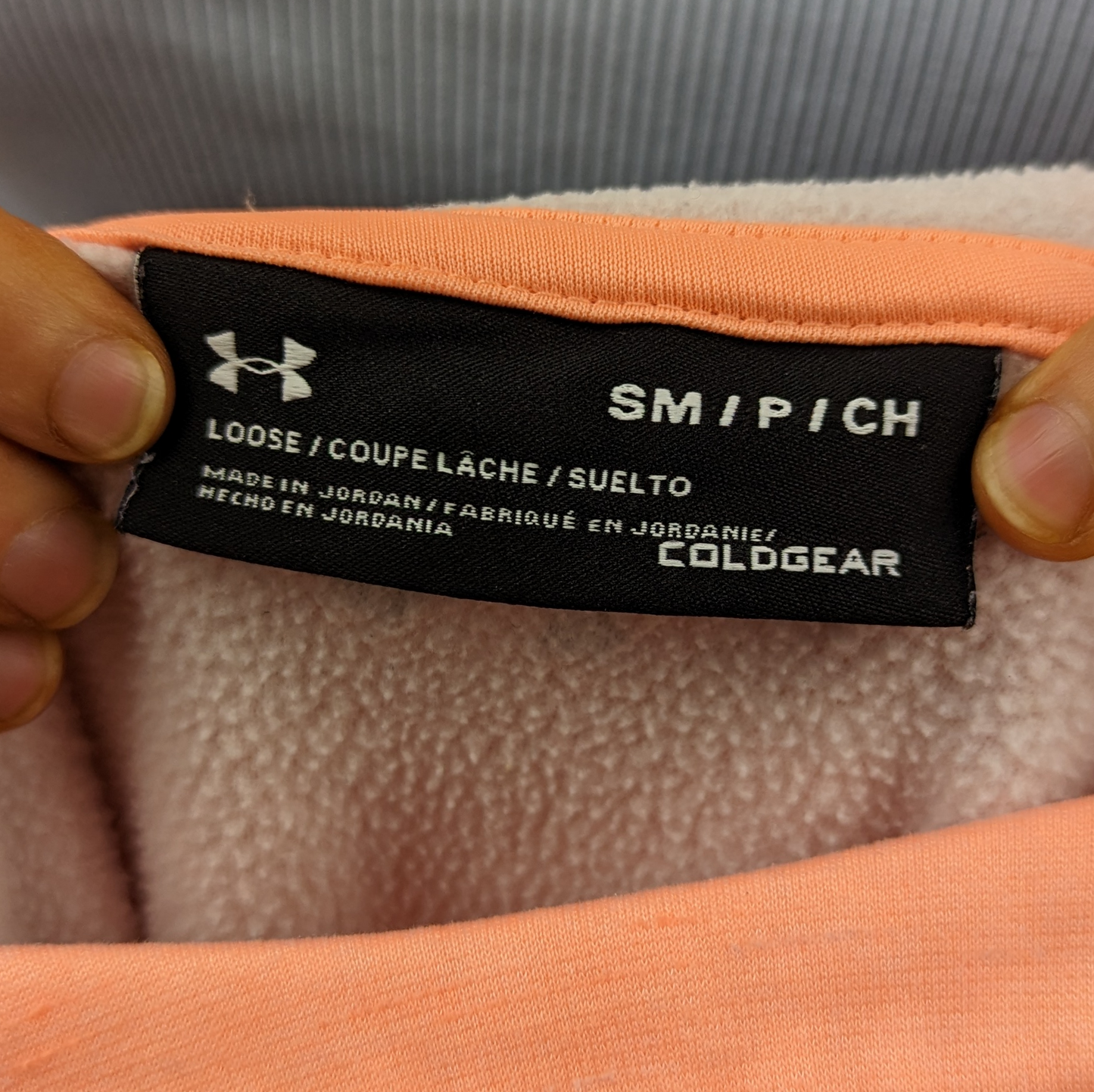 Under Armour Coral Pink Hoodie Women Size Small
