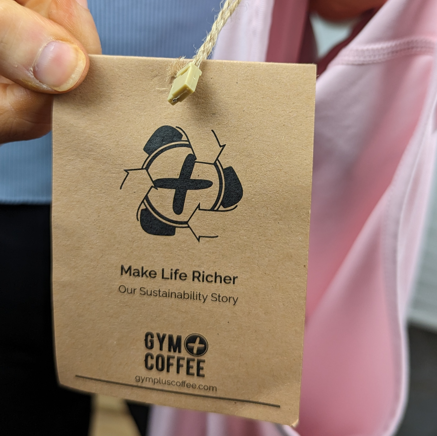 Gym + Coffee Pink Long Sleeve Compression Training Top Women Size Small