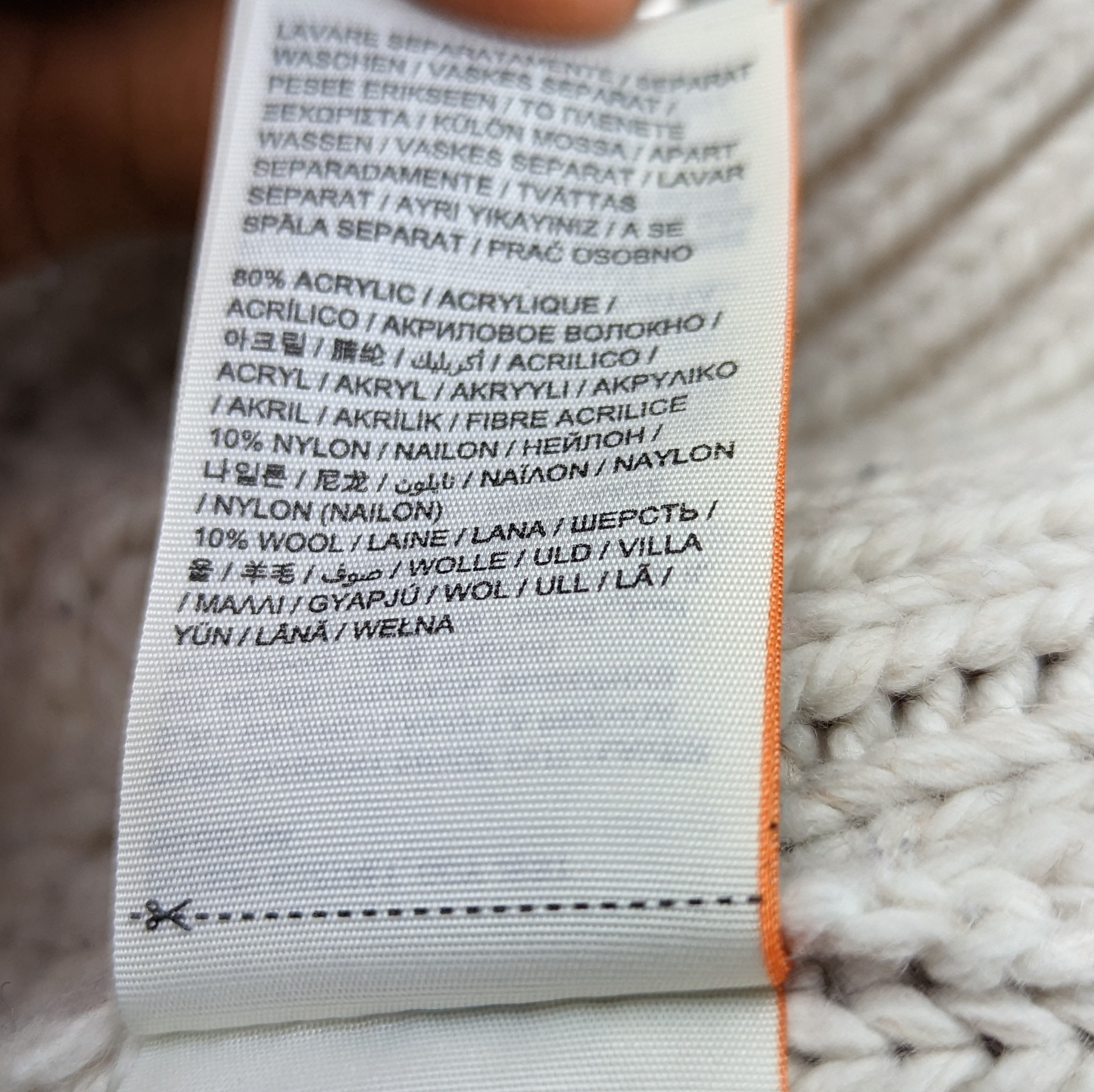 Superdry Scandinavian Blue and White Knit Sweater Women Size Small