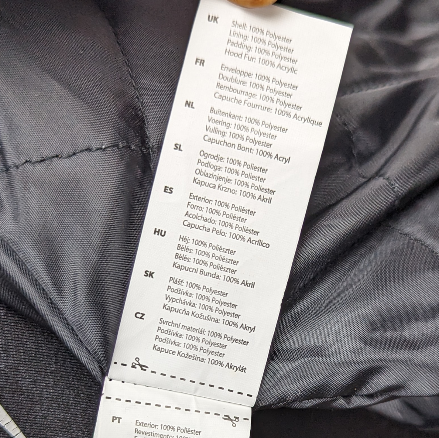 Golddigga Black Puffer Coat Women Size UK 16