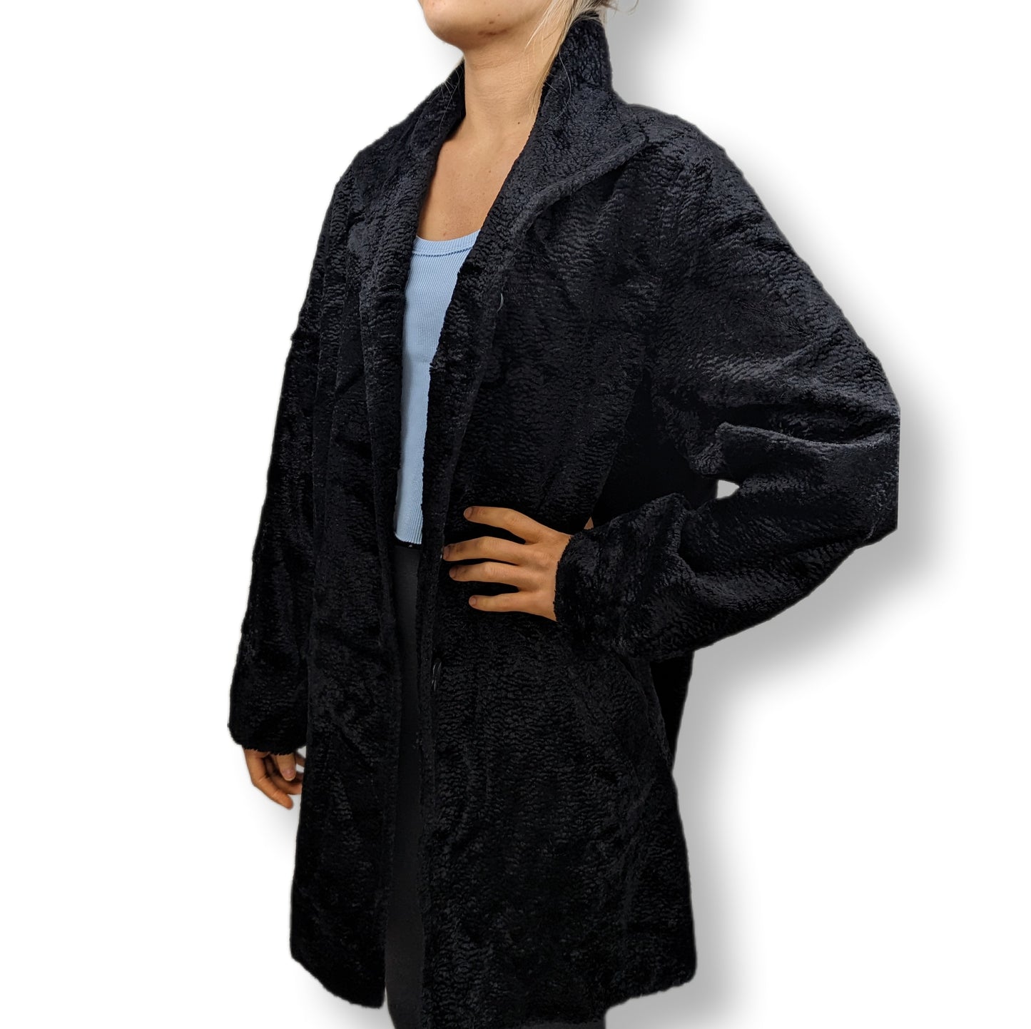 Gold by Michael H Faux Fur Coat Women Size UK 10