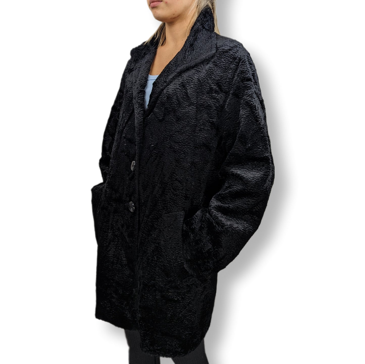 Gold by Michael H Faux Fur Coat Women Size UK 10