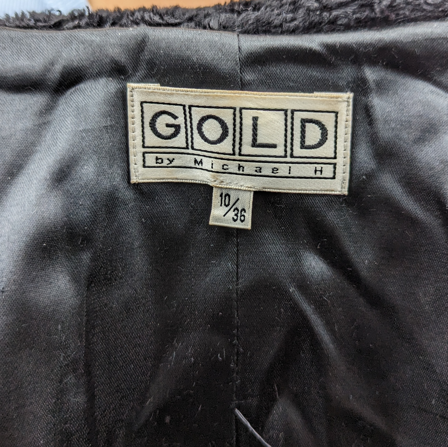 Gold by Michael H Faux Fur Coat Women Size UK 10