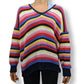 Superdry Multicolour Stripe Open Knit Sweater Women Size UK 12