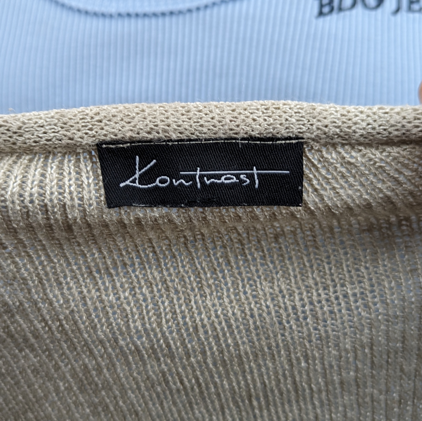 Kontrast Cape Poncho Grey Jumper Women One Size