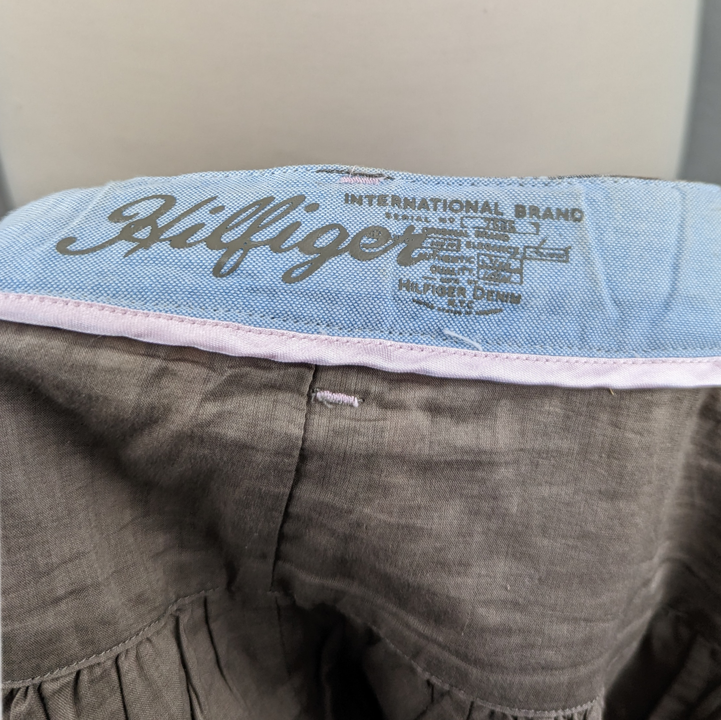 Tommy Hilfiger Grey Plaid Mini Skirt Women Size UK 12