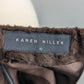 Karen Millen Brown Faux Fur Pencil Skirt Women Size UK 10