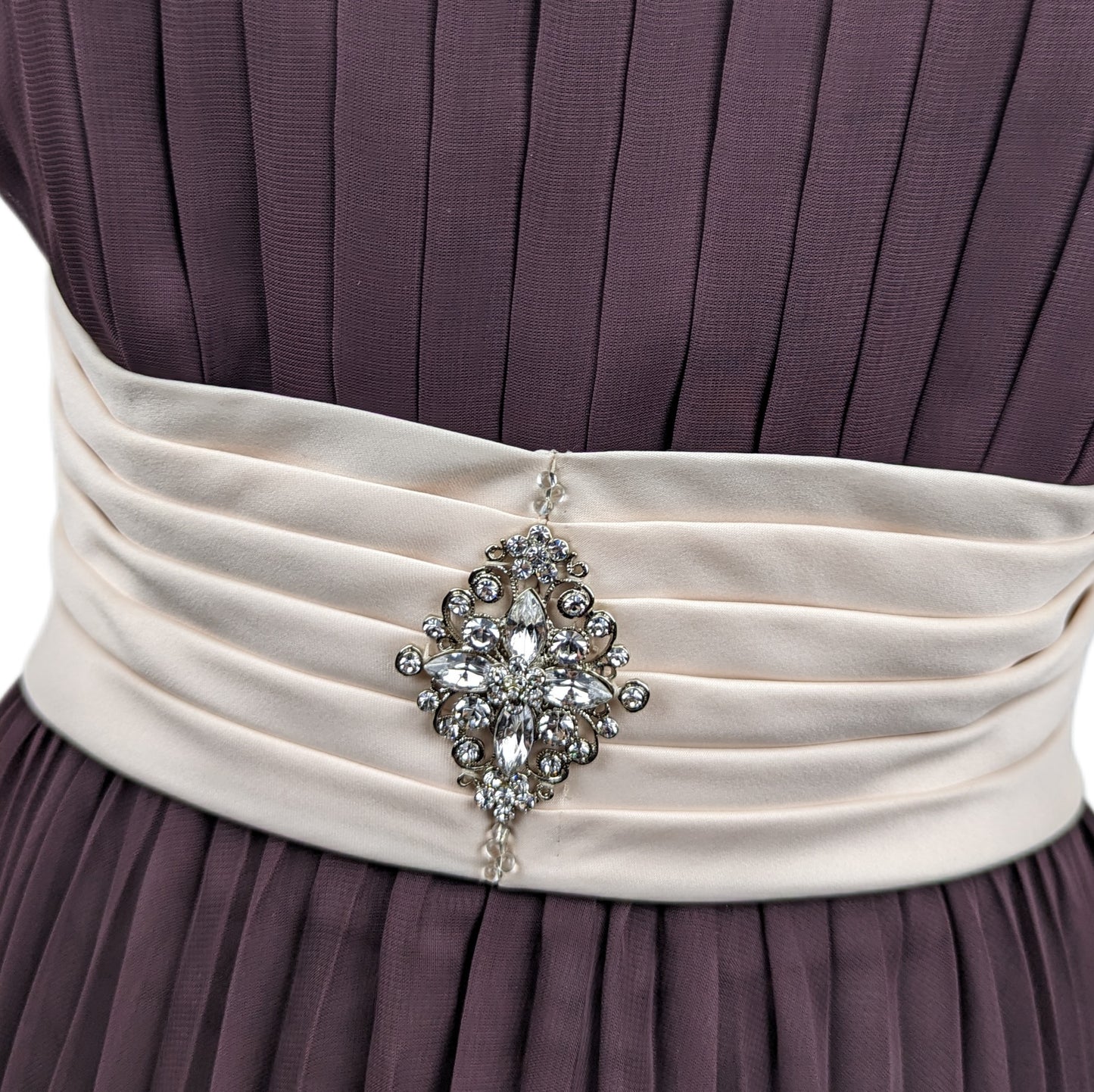 Eden Maids Bridesmaid Collection Strapless Dress Fit & Flare Women Size UK 10