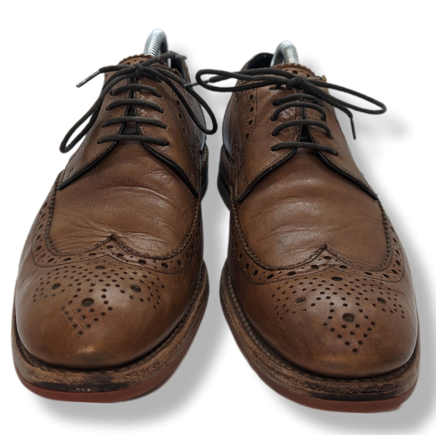 Loake Redgrave Brogues Leather Brown Shoes Men UK 8.5