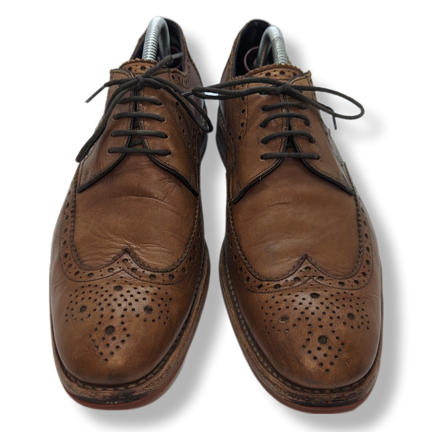 Loake Redgrave Brogues Leather Brown Shoes Men UK 8.5