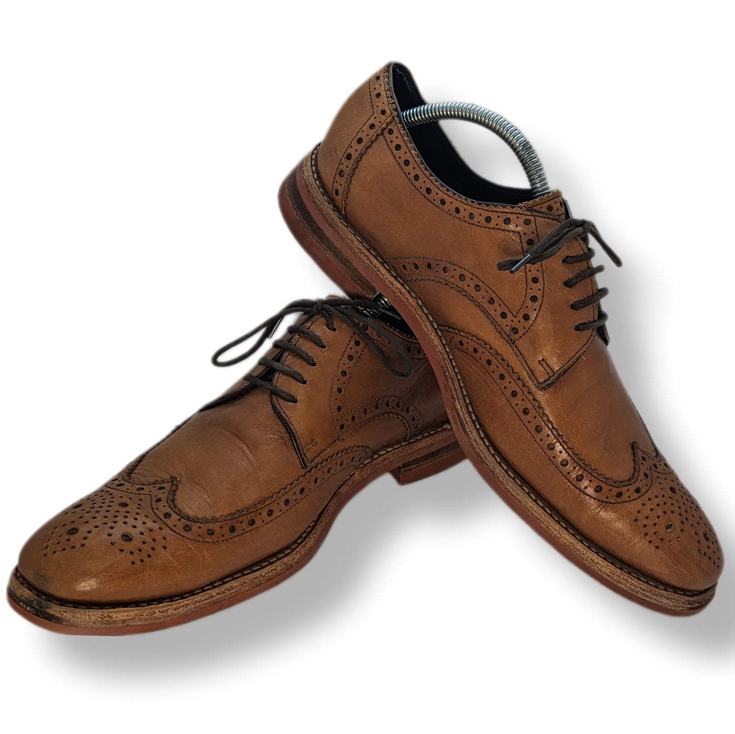 Loake Redgrave Brogues Leather Brown Shoes Men UK 8.5