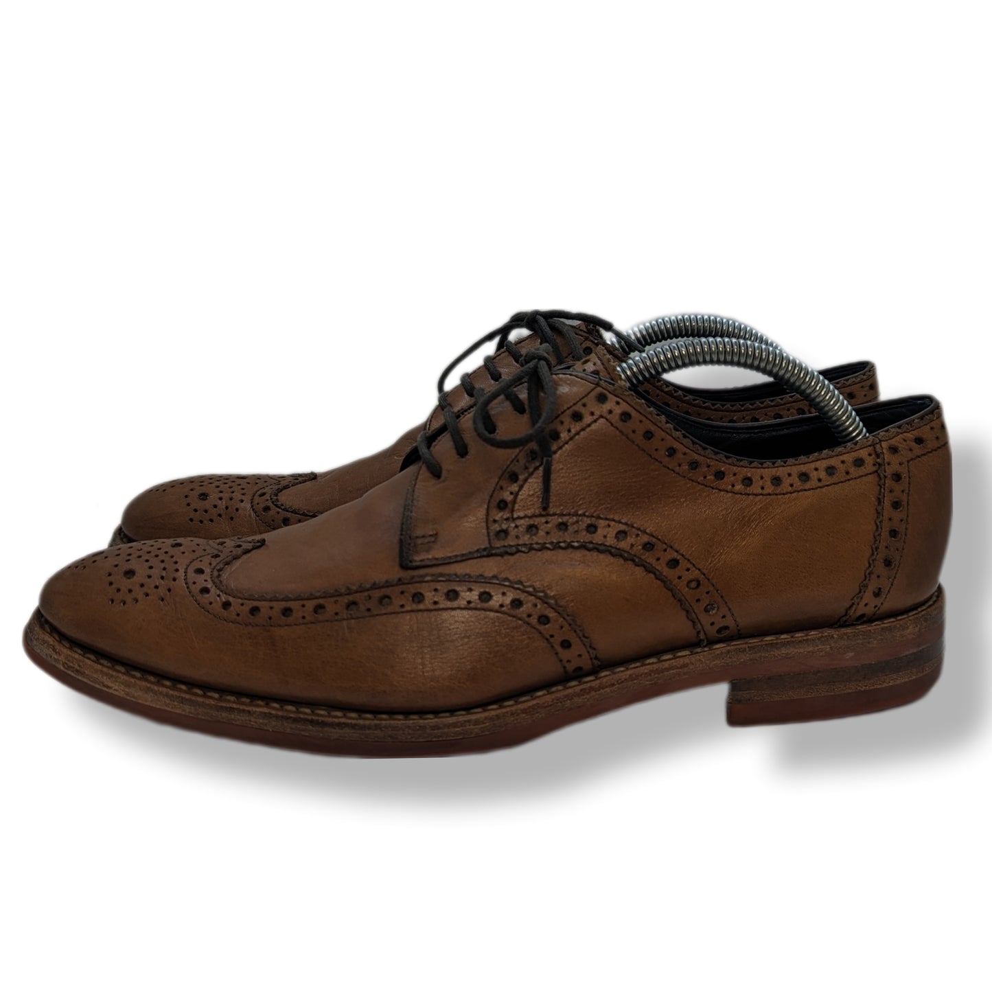 Loake Redgrave Brogues Leather Brown Shoes Men UK 8.5